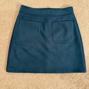 LOFT Teal A-Line Skirt